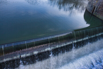Palmengartenwehr, Wehr, Wasser in Leipzig, Sachsen, Deutschland