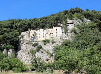 Ancient convent in the village called GRECCIO where Saint Franci