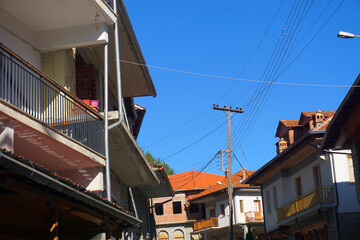 Fototapeta na wymiar houses in the town