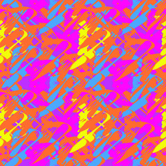 Vector seamless pattern with abstract repeat shapes