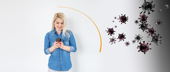 3D Rendering attack of bacteria, illustration.