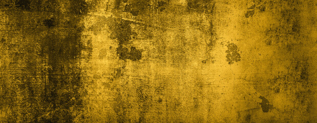 fortuna gold grunge wall background. old painted wall background.