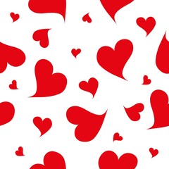 seamless heart pattern vector illustration love valentine background