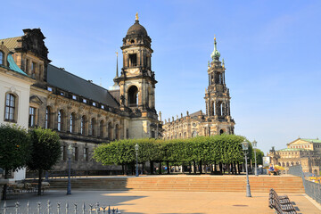 Obraz premium The ancient city of Dresden. Saxony, Germany, Europe.