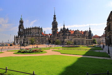 The ancient city of Dresden. Saxony, Germany, Europe. - obrazy, fototapety, plakaty