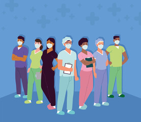 Obraz premium nurses healthcare staff