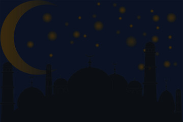 background illustration for the holy month Ramadan