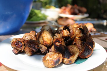 grilled mushrooms