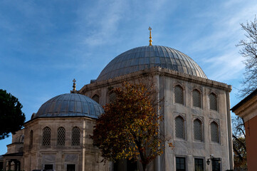 Obraz premium Close up of Hagia Sophia Grand Mosque exterior