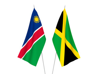 Jamaica and Republic of Namibia flags