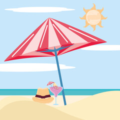summer beach cocktail