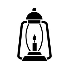 Obraz premium Candle Lantern Icon