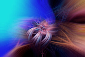 Abstract twisted colorful beauty background