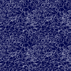 Seamless patterns with doodle drawing. Abstract thread background. Vector illustration for abstract fashion designs - 422767664