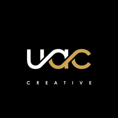 UAC Letter Initial Logo Design Template Vector Illustration