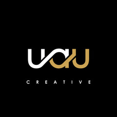 UAU Letter Initial Logo Design Template Vector Illustration