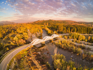 Puente 3 arcos, Linares, Chile.