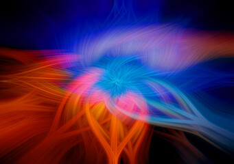 Abstract twisted colorful beauty background