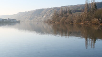 Winterstimmung auf der Mosel bei Winningen, Lay