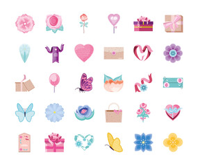 romantic decoration set