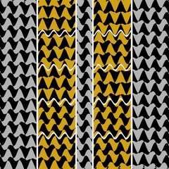 grey and black chequered pattern with contrasting double yellow and black zone with white ladder turbulent and distorted effects