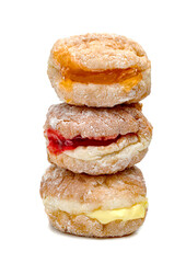 Polish donut isolated on white background