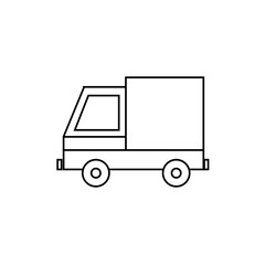 Truck Icon in trendy flat style isolated on grey background. Delivery truck symbol for your web site design, logo, app, UI. Vector illustration, EPS10.