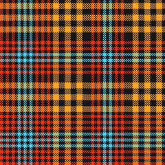 Orange Ombre Plaid textured seamless pattern suitable for fashion textiles and graphics © Siu-Hong Mok