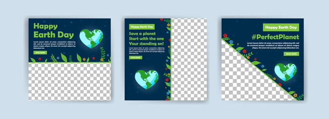 Earth Day. Education to protect the environment. Banner vector for social media ads, web ads, business messages, discount flyers and big sale banners.