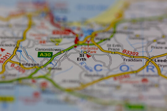 03-22-2021 Portsmouth, Hampshire, UK St Erth Shown on a Geography map or road map