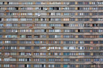 House facade with over 200 windows in one city. What all has happened here in human terms? One thing is certain, you can find happiness here too. 