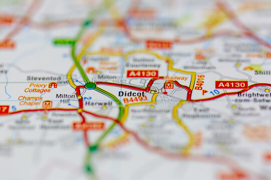 03-22-2021 Portsmouth, Hampshire, UK Didcot Shown on a Geography map or road map