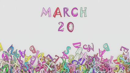 March 20 birthday party date schedule calendar