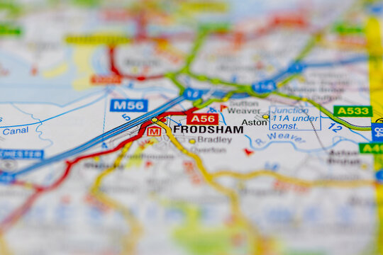 03-22-2021 Portsmouth, Hampshire, UK Frodsham Shown on a Geography map or road map