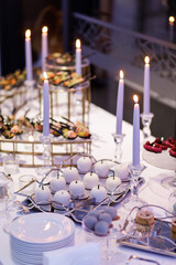 Dessert table for a wedding party