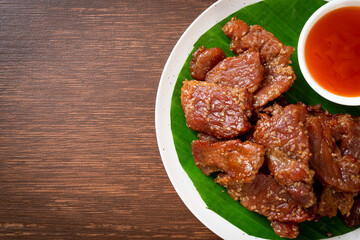sun dried pork with sauce