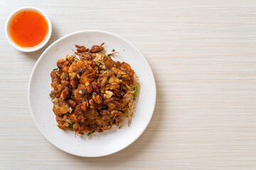 Crispy Fried Mussel Pancake