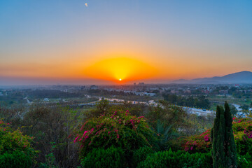 sunset over Islamabad 