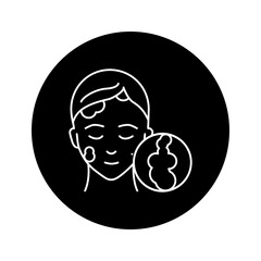 Mechanical face cleaning color line icon. Pictogram for web page, mobile app, promo.