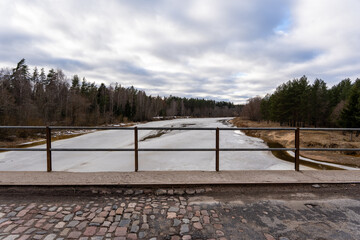The longest river in Latvia is the Gauja, in the spring when the snow has melted