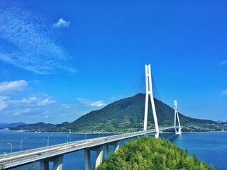 多々羅展望台から見た多々羅大橋
