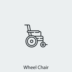 wheelchair icon vector sign symbol
