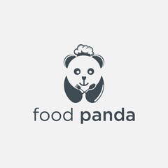 Eat Food Logo Food Point Background Vector Image white background