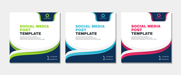 Set of modern abstract Unique Editable Social Media banner Template.Promotional web banner for social media post.Elegant sale ads and discount promo