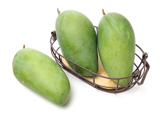 mangos on a white background 