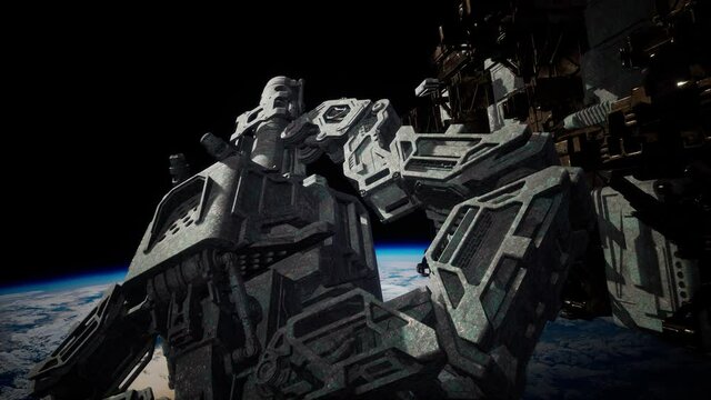 Flying an Animated Space Station