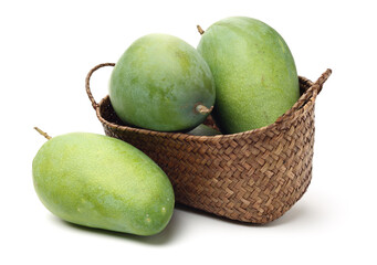 mangos on a white background 