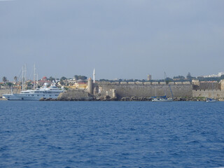Fototapeta premium Sea overlooking the town