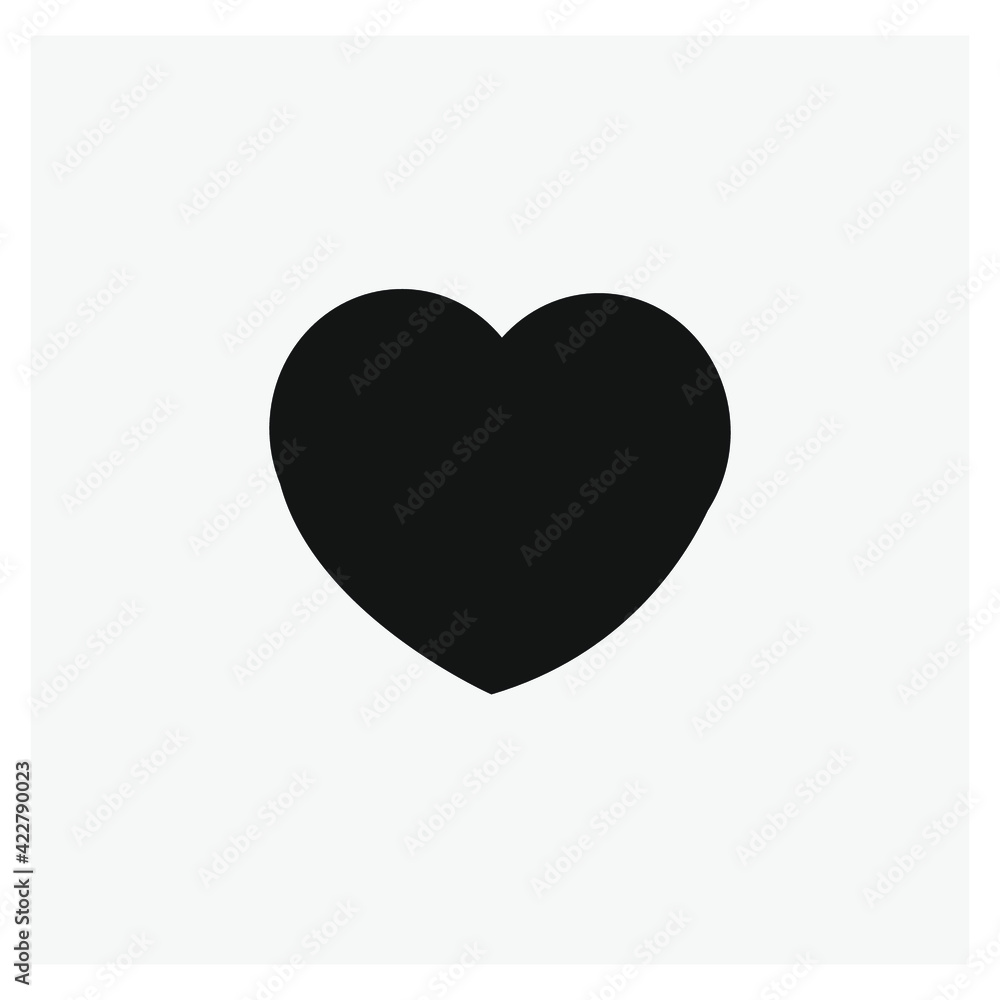 Poster heart vector icon. editable stroke. linear style sign for use on web design and mobile apps, logo. s