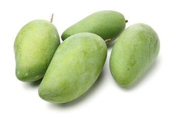 mangos on a white background 